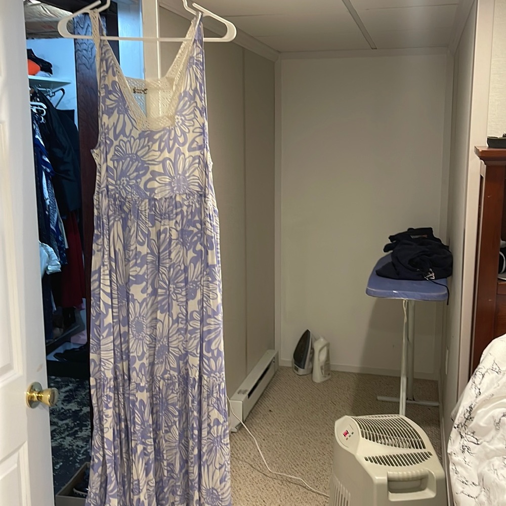 Free people purple long dress